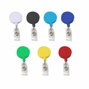 Plastic Round Shape Reel Badge