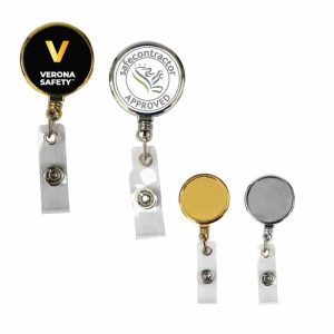 Metal Round Reel Badge