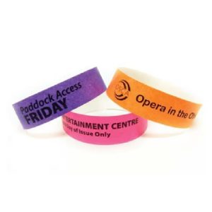 Tyvek Wristbands Waterproof, Adjustable, Adhesive