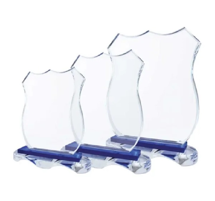 Crystal Awards with Blue Base