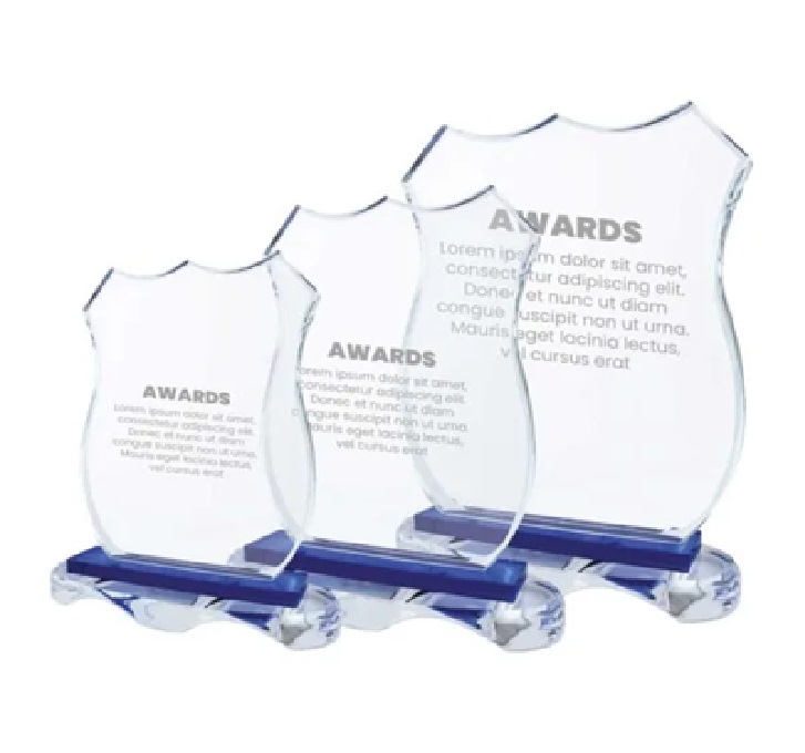 Crystal Awards with Blue Base - Image 2