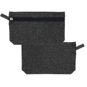 Natural Cotton Pouches with front Zipper Closure