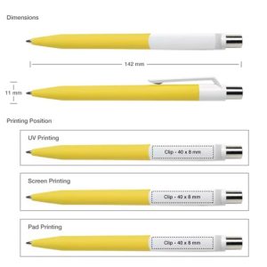 Dot Pens with White Clip