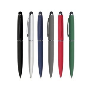 Stylus Metal Pens Rubberized and Twist action