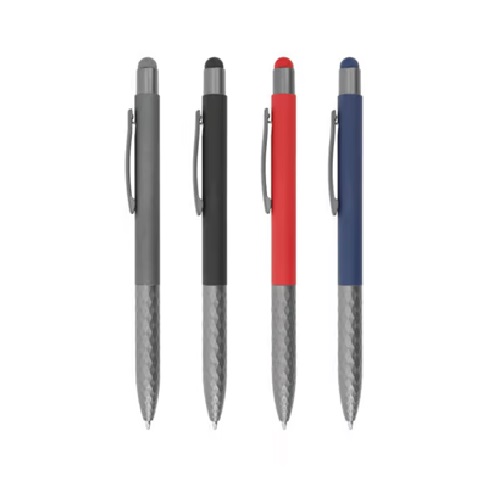 Stylus Metal Pens with Textured Grip