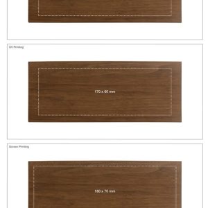 Matte Finish Veneer Wood Material Pen Box