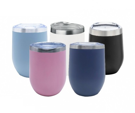 Double Wall Stainless Steel Cup with Clear lid