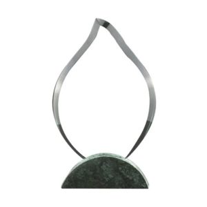 Flame Shaped Crystal & Marble Awards in Hardboard Box