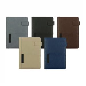 PU Notebooks with Front Pocket & Magnetic Flap