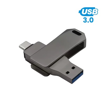 Swivel OTG USB in Gun Metal