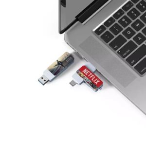 OTG White Swivel USB Flash Drives