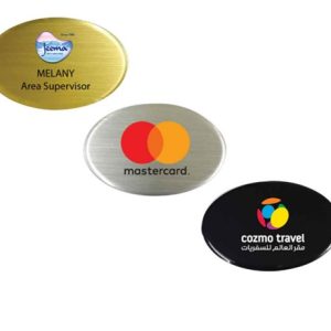 Oval Shaped Name Badge