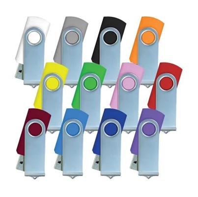 Silver Swivel USB Flash Drives