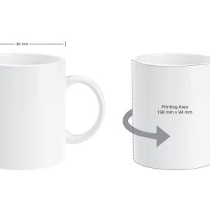White Sublimation Ceramic Mugs with Box